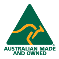 Australian Made and Owned Badge